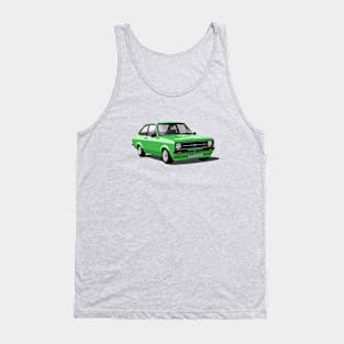 Ford Escort Mk 2 in green Tank Top